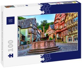 Lais Puzzle - Mittelalterliche Fachwerk-Altstadt von Miltenberg, Deutschland - 100 Teile