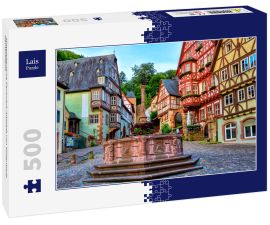 Lais Puzzle - Mittelalterliche Fachwerk-Altstadt von Miltenberg, Deutschland - 500 Teile