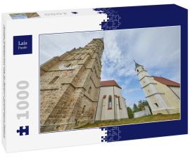 Lais Puzzle - Kirche, Wallfahrtskirche, St. Ägidius, Schildthurn, Zeilarn, Landkreis Rottal-Inn, Niederbayern, Bayern, Deutschland - 1.000 Teile