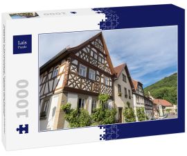 Lais Puzzle - Reiseziel in Deutschland. Traditionelle Fachwerkhäuser in Zeil am Main in Franken, Bayern im Sommer. - 1.000 Teile