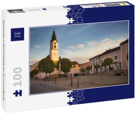 Lais Puzzle - Marktplatz in Bad Kötzting bei Sonnenaufgang - 100 Teile