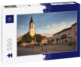 Lais Puzzle - Marktplatz in Bad Kötzting bei Sonnenaufgang - 500 Teile