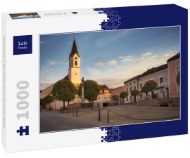 Lais Puzzle - Marktplatz in Bad Kötzting bei Sonnenaufgang - 1.000 Teile