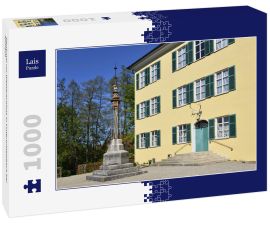 Lais Puzzle - Denkmal vor Wasserschloss in Unterwittelsbach bei Aichach - 1.000 Teile