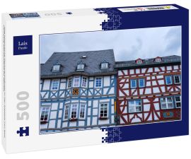 Lais Puzzle - Alte historische Fachwerkhäuser in der Altstadt von Bad Camberg/Deutschland im Taunus - 500 Teile