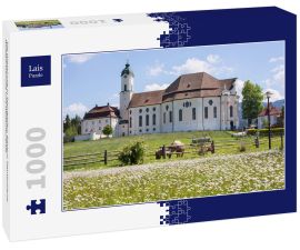 Lais Puzzle - Die Wieskirche in Steingaden, Bayern, Deutschland: Wallfahrtskirche und Weltkulturerbe - 1.000 Teile
