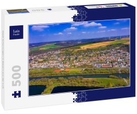 Lais Puzzle - Stadt Schonungen in Bayern aus der Luft - 500 Teile