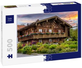 Lais Puzzle - Altes hölzernes Bauernhaus in Bernried am Starnberger See, Bayern, Deutscland - 500 Teile