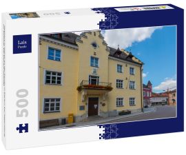 Lais Puzzle - Rathaus in Wörth an der Donau in Bayern bei Regensburg im Sommer bei blauem Himmel - 500 Teile