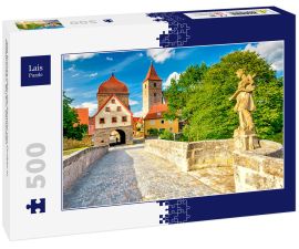 Lais Puzzle - Alte Brücke über die Altmühl von Ornbau in Mittelfranken, Bayern, Deutschlan - 500 Teile