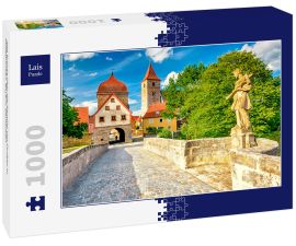 Lais Puzzle - Alte Brücke über die Altmühl von Ornbau in Mittelfranken, Bayern, Deutschlan - 1.000 Teile