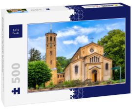 Lais Puzzle - Die historische Dorfkirche in Caputh-Schwielowsee in Brandenburg an der Havel, Deutschland - 500 Teile