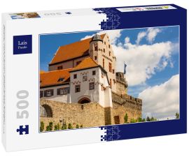 Lais Puzzle - Niemcy, zamek w Alzenau. Zabytki Bawarii. Budowla z kamienia. Lato w miescie. Historyczne miejsca w Niemczech. - 500 Teile