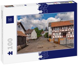 Lais Puzzle - Altstadt von Bindsachsen, einem Ortsteil von Kefenrod in Hessen, Deutschland - 100 Teile