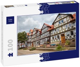 Lais Puzzle - Straße mit Fachwerkhäusern in Bad Sooden-Allendorf in Deutschland. - 100 Teile