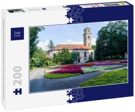 Lais Puzzle - Stadtpark in Fürth mit Kirche am blauen Himmel, Bayern Deutschland - 200 Teile
