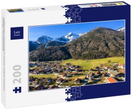 Lais Puzzle - Luftbild, Blick auf Schleching im Achental, Landkreis Traunstein, Chiemgau, Tirol, Deutschland - 200 Teile