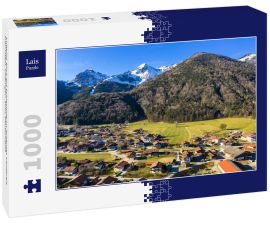Lais Puzzle - Luftbild, Blick auf Schleching im Achental, Landkreis Traunstein, Chiemgau, Tirol, Deutschland - 1.000 Teile