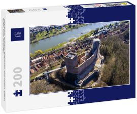 Lais Puzzle - Luftaufnahme, Henneburg, Stadtprozelten, hinter Faulbach, Spessart, Franken, Bayern, Deutschland, - 200 Teile