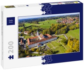 Lais Puzzle - Luftaufnahme des Klosters Dietramszell, Dietramszell, Tölzer Land, Oberbayern, Bayern, Deutschland - 200 Teile