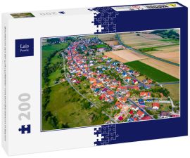 Lais Puzzle - Bischbrunn aus der Luft | Luftbilder vom Dorf Bischbrunn in Bayern - 200 Teile
