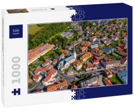 Lais Puzzle - Poppenhausen aus der Luft | Luftbilder vom Dorf Poppenhausen in Hessen - 1.000 Teile