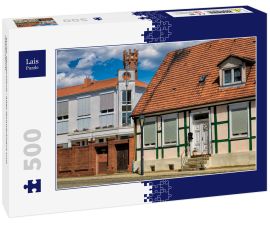 Lais Puzzle - kyritz, deutschland - altes fachwerkhaus und rathausturm - 500 Teile
