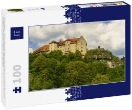 Lais Puzzle - Burg Rabenstein im Ahorntal, Fränkische Schweiz, Landkreis Bayreuth, Franken, Oberfranken, Bayern, Deutschland - 100 Teile