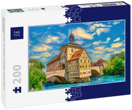 Lais Puzzle - Das alte Rathaus über der Regnitz in Bamberg, Franken, Bayern, Deutschland - 200 Teile