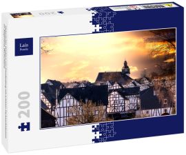 Lais Puzzle - Historischer Ortskern von Freudenberg mit schönen Fachwerkhäusern im Siegerland, Deutschland - 200 Teile
