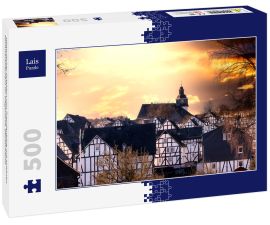 Lais Puzzle - Historischer Ortskern von Freudenberg mit schönen Fachwerkhäusern im Siegerland, Deutschland - 500 Teile