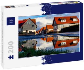 Lais Puzzle - Häuserspiegelung in Herleshausen in Hessen Deutschland - 200 Teile