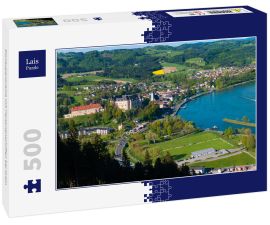 Lais Puzzle - Donaupanorama mit Personenschiffen bei Grein - 500 Teile