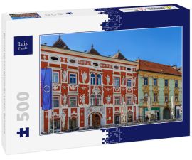 Lais Puzzle - Barockes Haus am Hauptplatz, Leoben, Österreich - 500 Teile