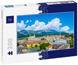 Lais Puzzle - Luftaufnahme der Stadt Hall in Tirol in Österreich von der Spitze der Burg Hasegg - 200 Teile