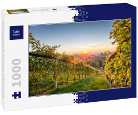 Lais Puzzle - Sonnenaufgang in den Weinbergen in der Steiermark - 1.000 Teile