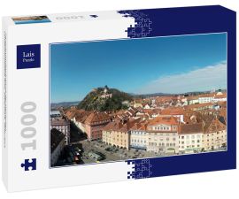 Lais Puzzle - Panoramaluftaufnahme der steirischen Landeshauptstadt Graz, Steiermark, Österreich - 1.000 Teile