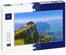 Lais Puzzle - Panoramablick vom Schafberg auf den Mondsee in Österreich - 200 Teile