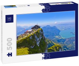 Lais Puzzle - Panoramablick vom Schafberg auf den Mondsee in Österreich - 500 Teile