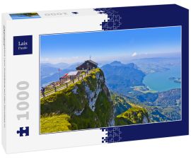 Lais Puzzle - Panoramablick vom Schafberg auf den Mondsee in Österreich - 1.000 Teile