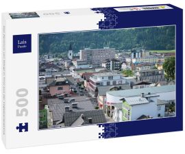 Lais Puzzle - Das Zentrum von Wörgl in Tirol aus der Vogelperspektive - 500 Teile