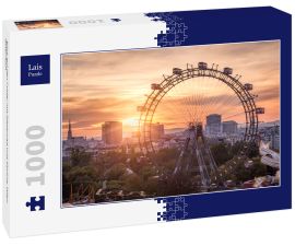 Lais Puzzle - Blick auf den Prater mit Riesenrad und Skyline, Wien, Österreich - 1.000 Teile
