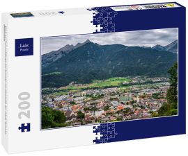 Lais Puzzle - Blick auf Tal und Berge bei Schwaz von oberhalb der Stadt, Schwaz, Österreich - 200 Teile