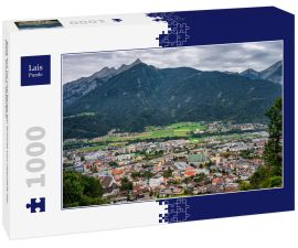 Lais Puzzle - Blick auf Tal und Berge bei Schwaz von oberhalb der Stadt, Schwaz, Österreich - 1.000 Teile