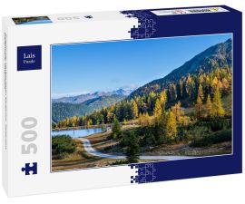 Lais Puzzle - Friedlicher Herbst Alpen Bergblick. Reiteralm, Steiermark, Österreich - 500 Teile