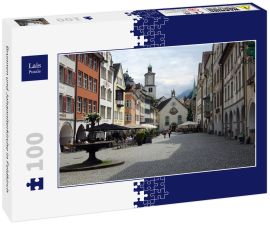 Lais Puzzle - Brunnen und Johanniterkirche in Feldkirch - 100 Teile