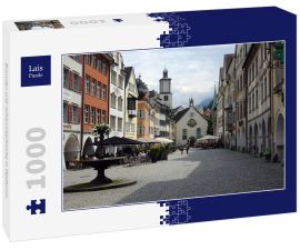 Lais Puzzle - Brunnen und Johanniterkirche in Feldkirch - 1.000 Teile