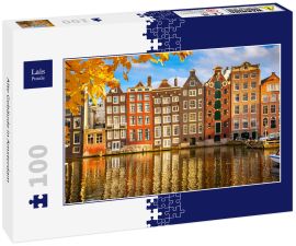 Lais Puzzle - Alte Gebäude in Amsterdam - 100 Teile