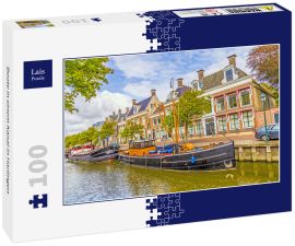 Lais Puzzle - Boote in einem Kanal in Harlingen - 100 Teile