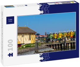 Lais Puzzle - Hafen Terschelling mit Blick auf die gelagerten Bojen - 100 Teile